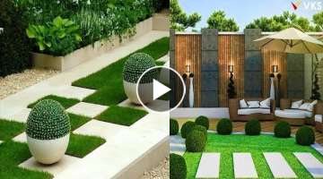 Landscape Garden Design Ideas | Front Yard Landscape Garden | Small Patio Outdoor Garden Home Dec...