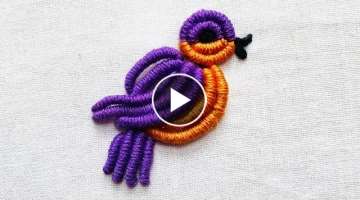 Hand Embroidery: Birds Embroidery - Bullion knot Embroidery - Embroidery For Beginners