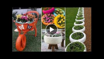 50 Impressive DIY Tire Planters Ideas for Your Garden To Amaze Everyone | garden ideas