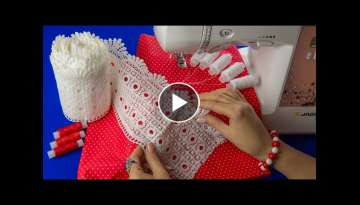 ⭐️Amazing sewing tips and tricks for lace decorating. Sewing basics for beginners. (Part # 8)