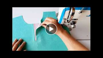 way for Sewing Placket Perfect and clever In just a few minutes / Tips Sewing for beginner