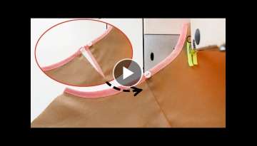 Sewing Tips And Tricks | Perfect Neckline With Slit And Button Loop