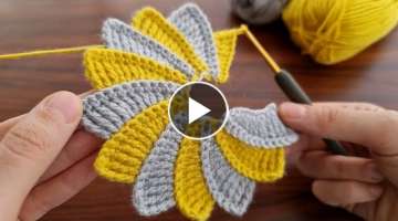 Super beautiful Motif Crochet Knitting Model ???? Çok Kolay Tığ İşi Örgü Şahane Motif Mod...