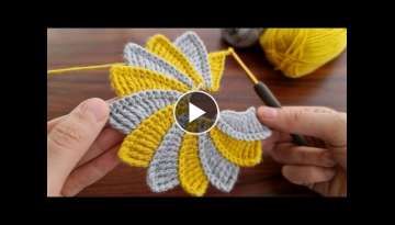 Super beautiful Motif Crochet Knitting Model ???? Çok Kolay Tığ İşi Örgü Şahane Motif Mod...