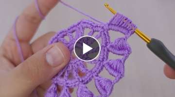Super Easy Crochet Knitting Blanket Coaster Supla Motif Pattern???? Kolay Tığ İşi Örgü Como...