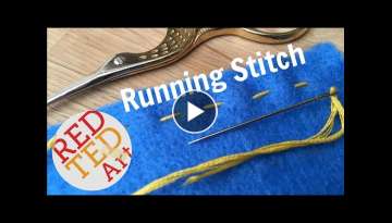 Running Stitch How To - Basic Sewing (Hand Embroidery & Hand Sewing)