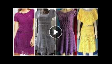 Top trendi & latest crochet hand made frocks,dresses for women's