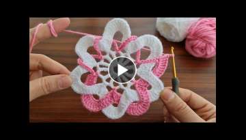 Super beautiful motif Crochet Knitting Model ???? Bu Motife Bayıldım Tığ İşi Örgü Motif A...