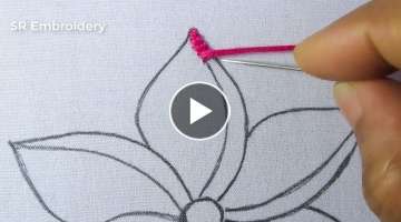 Hand Embroidery Amazing Cross Stitch With New Super Design Flower Stitch Needle Work Easy Tutoria...
