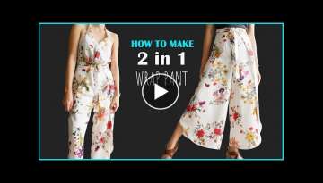 How To Make Wrap Pant | Easy To Make Wrap Pant For Your Own Size