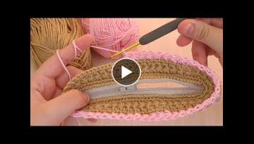 Super Easy Crochet Purse Bag With Zipper-Step by Step DIY????Christmas Gift For Your Loved Ones T...