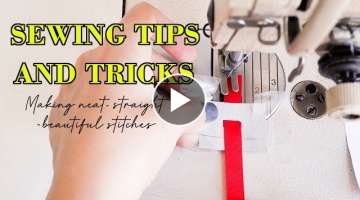❤5 Sewing Tips And Tricks For Making Neat - Straight And Beautiful Stitches | Thuy Sewing