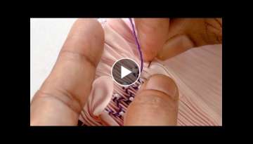 Learn English Smocking with Beads, DIY Stitching Tutorial | SMOCKING & EMBROIDERY