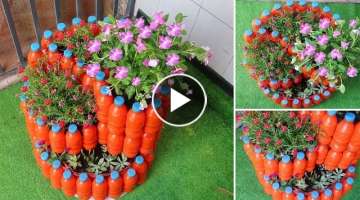 Amazing idea: DIY Spiral garden from plastic bottles for small space