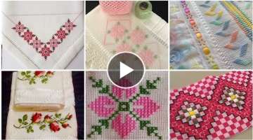 Cross Stitch Hand Embroidery Designs Patterns For Bedsheet/Pillow/Cushion/Table Cover Part 3