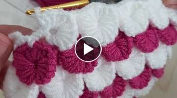 Amazing Easy 3D Crochet Knitting - Cook Güzel Tığ İşi Yelek Battaniye Modeli