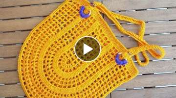 Oval File Çanta / Oval Crochet Net Bag / market Bag