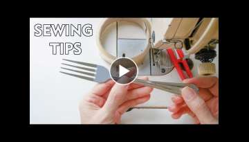 Great Sewing Tips Using A Fork | Sewing Tips And Tricks For Beginners