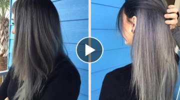 How To: Do a Dark Grey Ombre | Hair Tutorial
