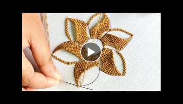 Hand Embroidery Flower Design,Needlepoint art,Flower Embroidery Pattern,Easy Trellis Stitch Tutor...
