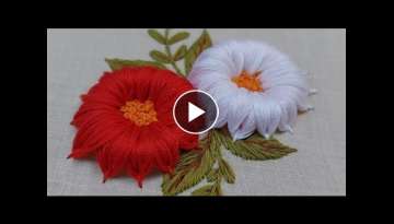 Beautiful flower design with safety pin ????????????|super easy flower design
