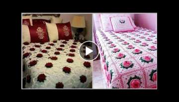 Modern Style Hand Made Crochet Bedsheet Designs Patterns Ideas//Crochet Patterns For Bedsheet
