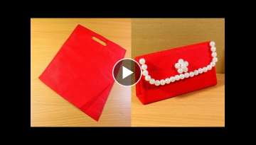 How to Make Purse from Cloth Bag | DIY Cloth Bag Purse - Very Simple