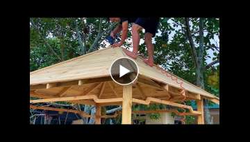 The Most Perfect Wood Recycling Project Never Seen - Garden Hut Pergola Structures for Cozy Backy...