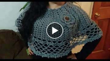 #LasMaravillasdelCrochet Capa Fácil y Elegante en Crochet (ganchillo )