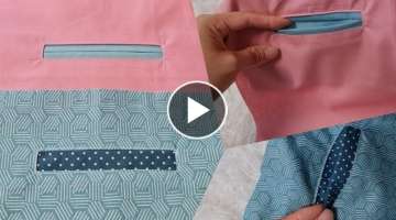 Simple Pocket Sewing Technique | How to sew a Pocket - Sewing tips and tricks for beginners #12