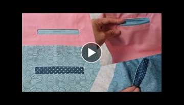 Simple Pocket Sewing Technique | How to sew a Pocket - Sewing tips and tricks for beginners #12